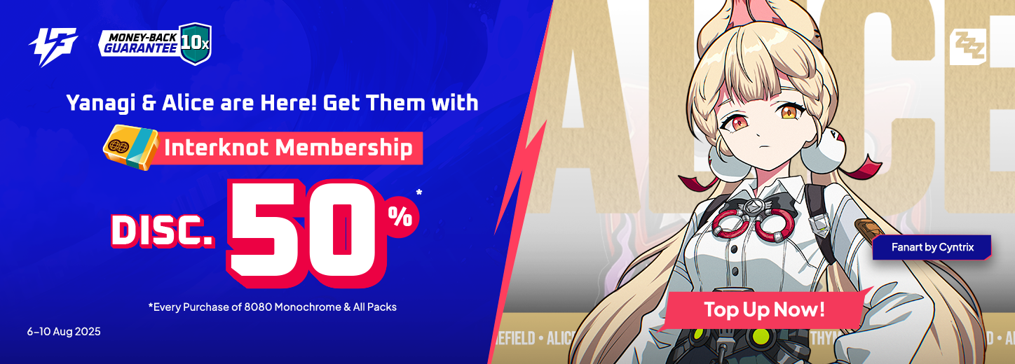 [MY] ZZZ Yanagi Alice 50 Interknot Membership